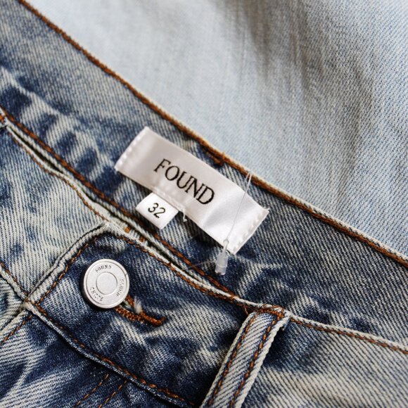 BNWT SS25 FOUND DISTRESSED FADED JEANS 32 - Picture 8 of 11